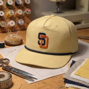 Padres | Yellow / Navy Rope| Golf Hat with Navy Snapback |1 of 1