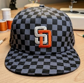 Padres | Blue/ Navy Checker Board Hat