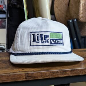 NASTAR/ Miller Lite | 1 of 1 | White/ Navy Corduroy | ~1986