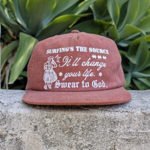 Surfing's the Source | Burnt Orange | Snapback Hat | 1 of 1
